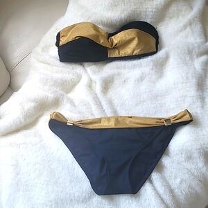 GUESS METALLIC GOLD SWIMSUIT